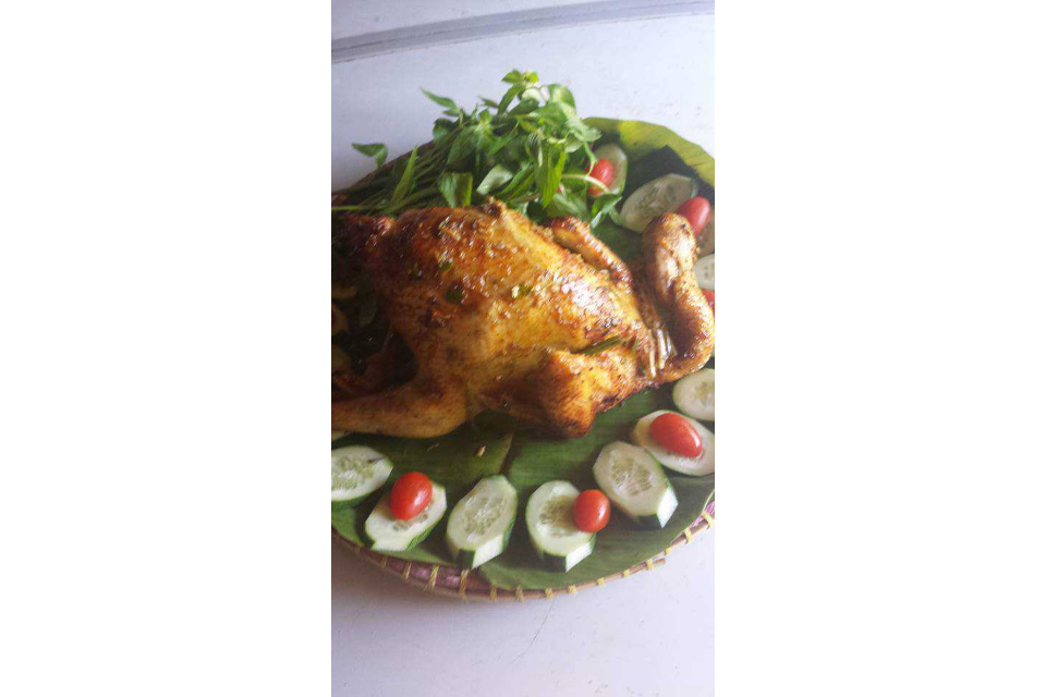  Roasted chicken with chili salt