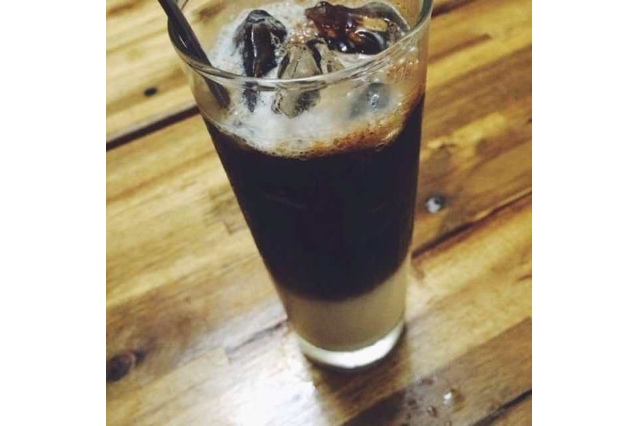 Milk ice coffe