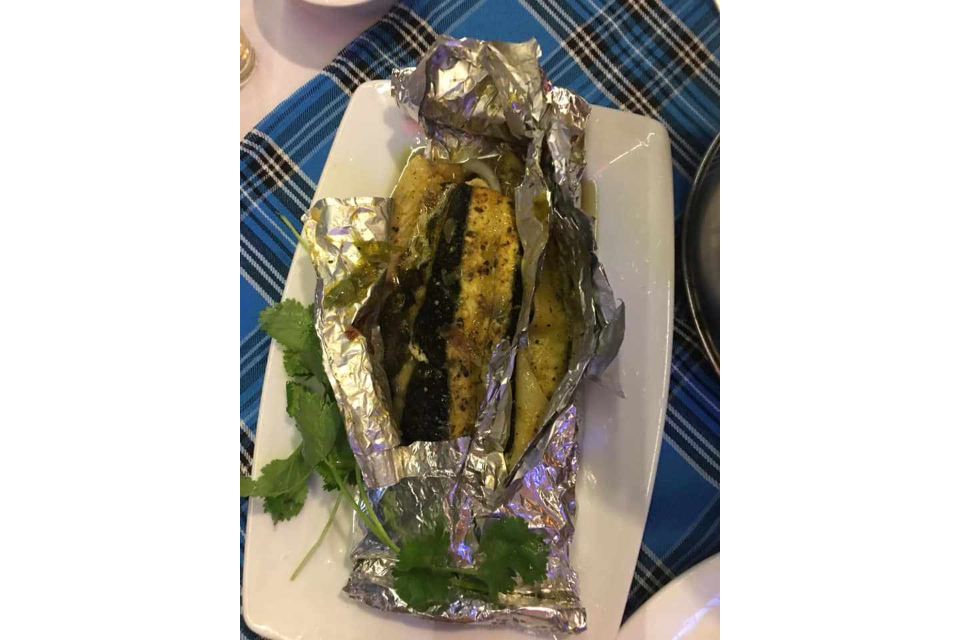 Grilled fish foil