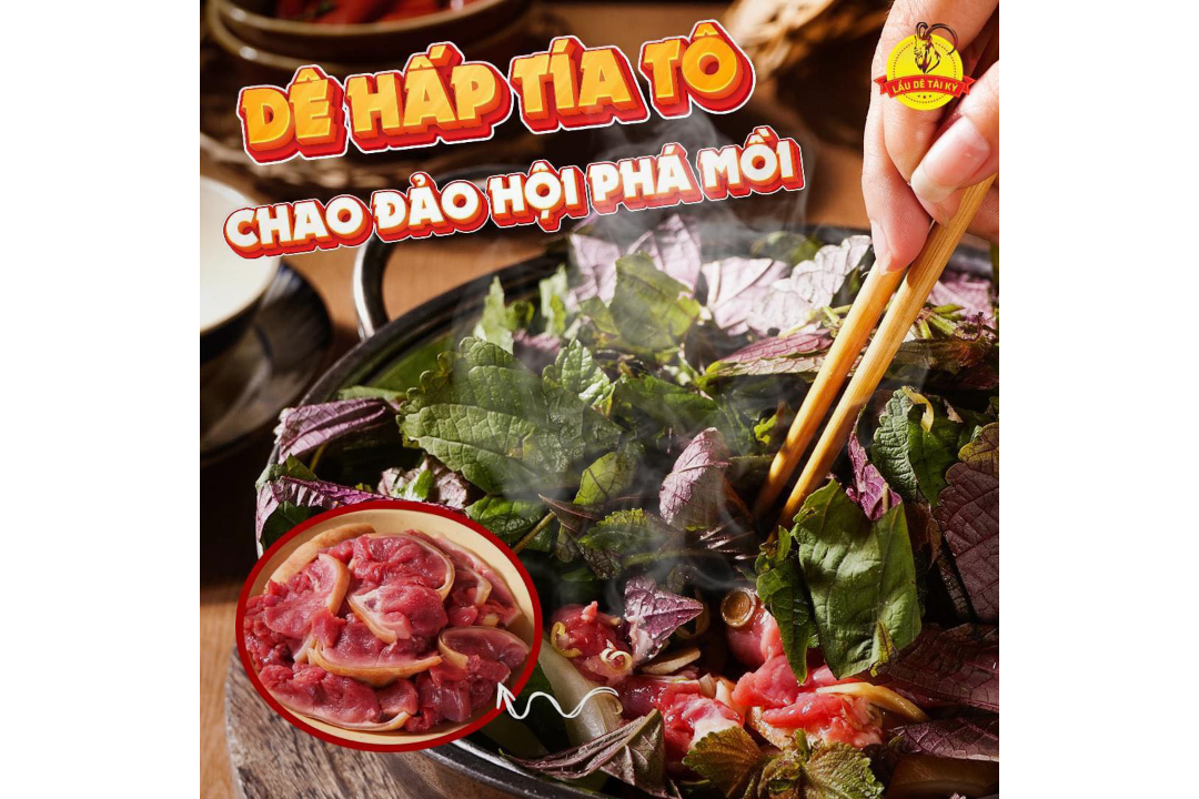 Dê hấp tía tô