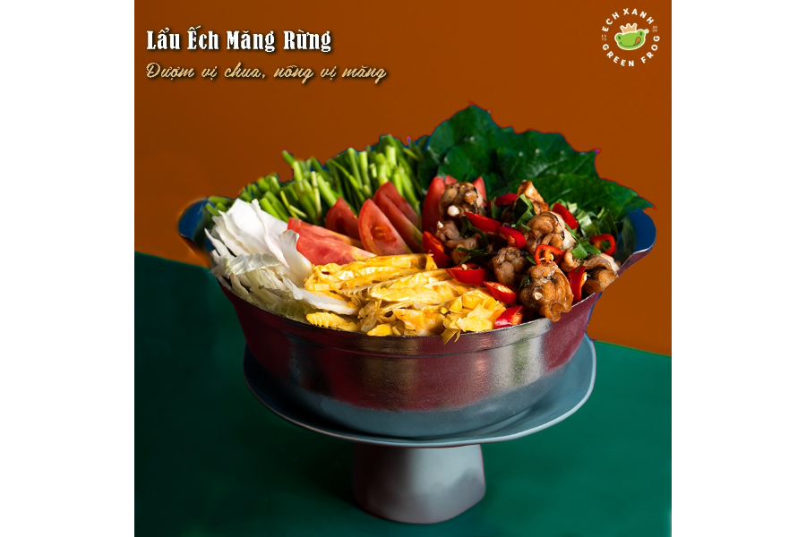 Lẩu Ếch măng rừng