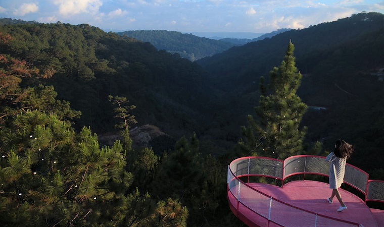 Come to the new heart bridge in Da Lat, take romantic photos on the occasion of 8/3