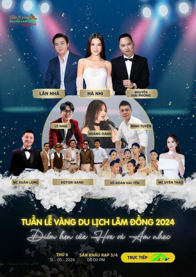 Lễ Khai mạc Tuần lễ Vàng du lịch Lâm Đồng lần thứ 3 năm 2024 với sự góp mặt của ca sĩ nổi tiếng